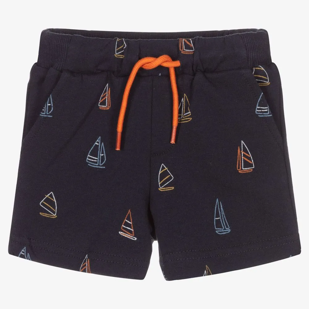 Boys Blue Cotton Shorts