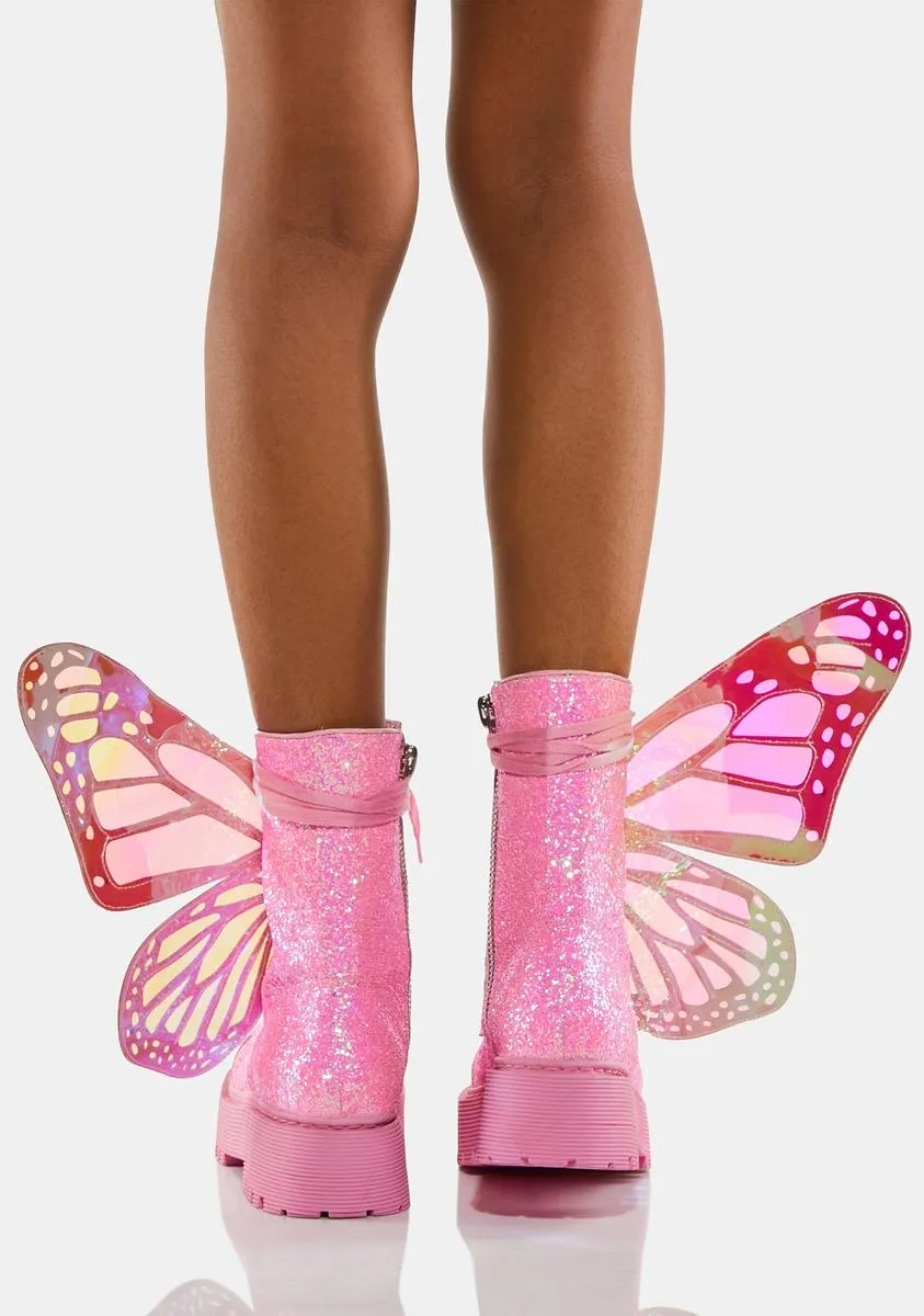 Candy Metamorphic Butterfly Boots-