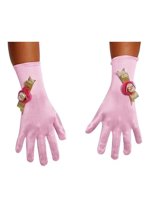 Child Sleeping Beauty Aurora Gloves | Sleeping Beauty Accessories