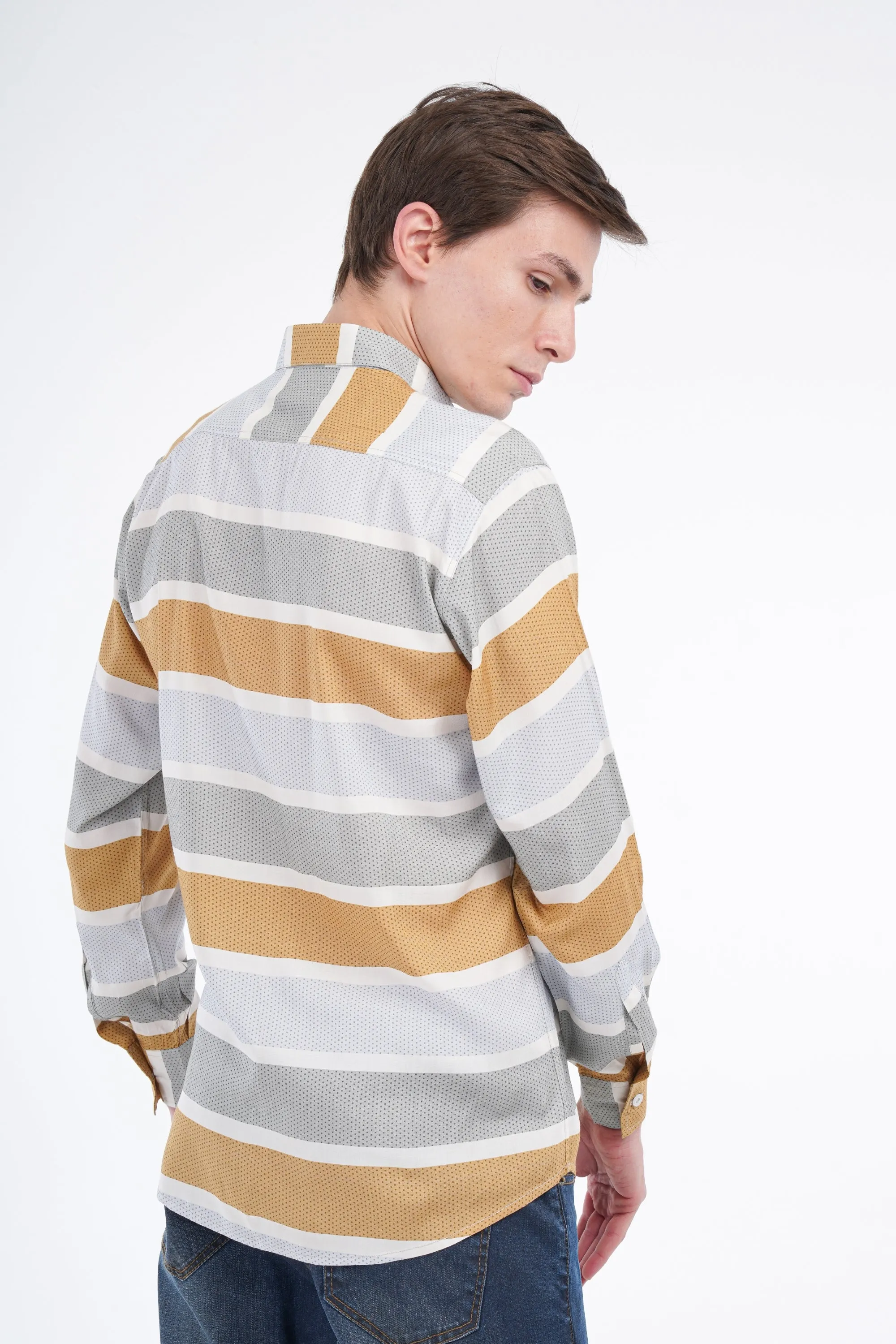 Contrast Stripe Shirt