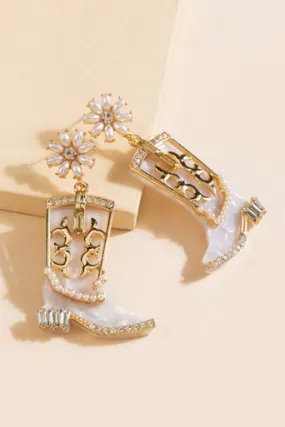 Dianne Boot Drop Earrings
