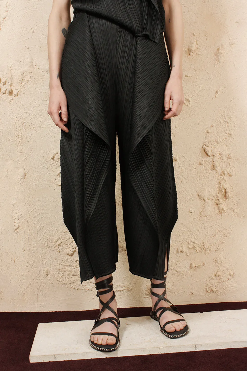 Draped Pants Black