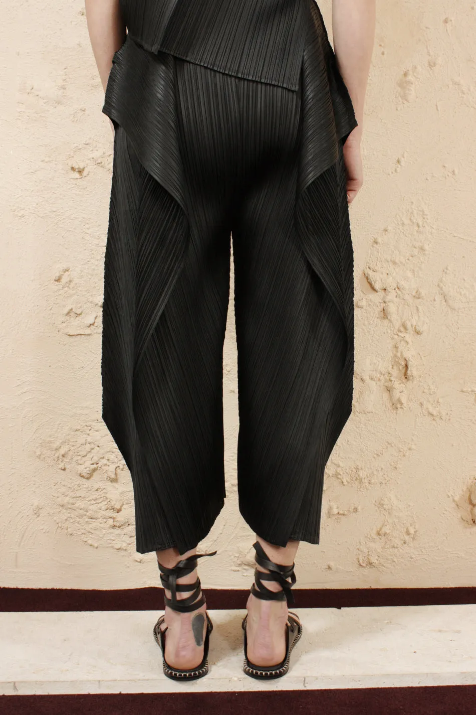 Draped Pants Black
