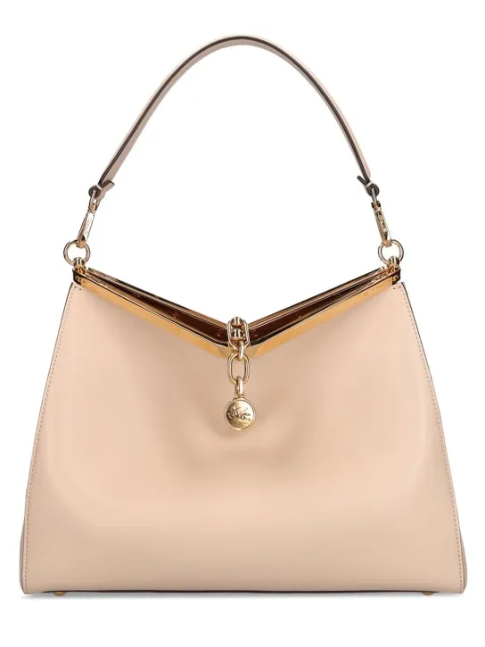 Etro   Large Vela leather shoulder bag 