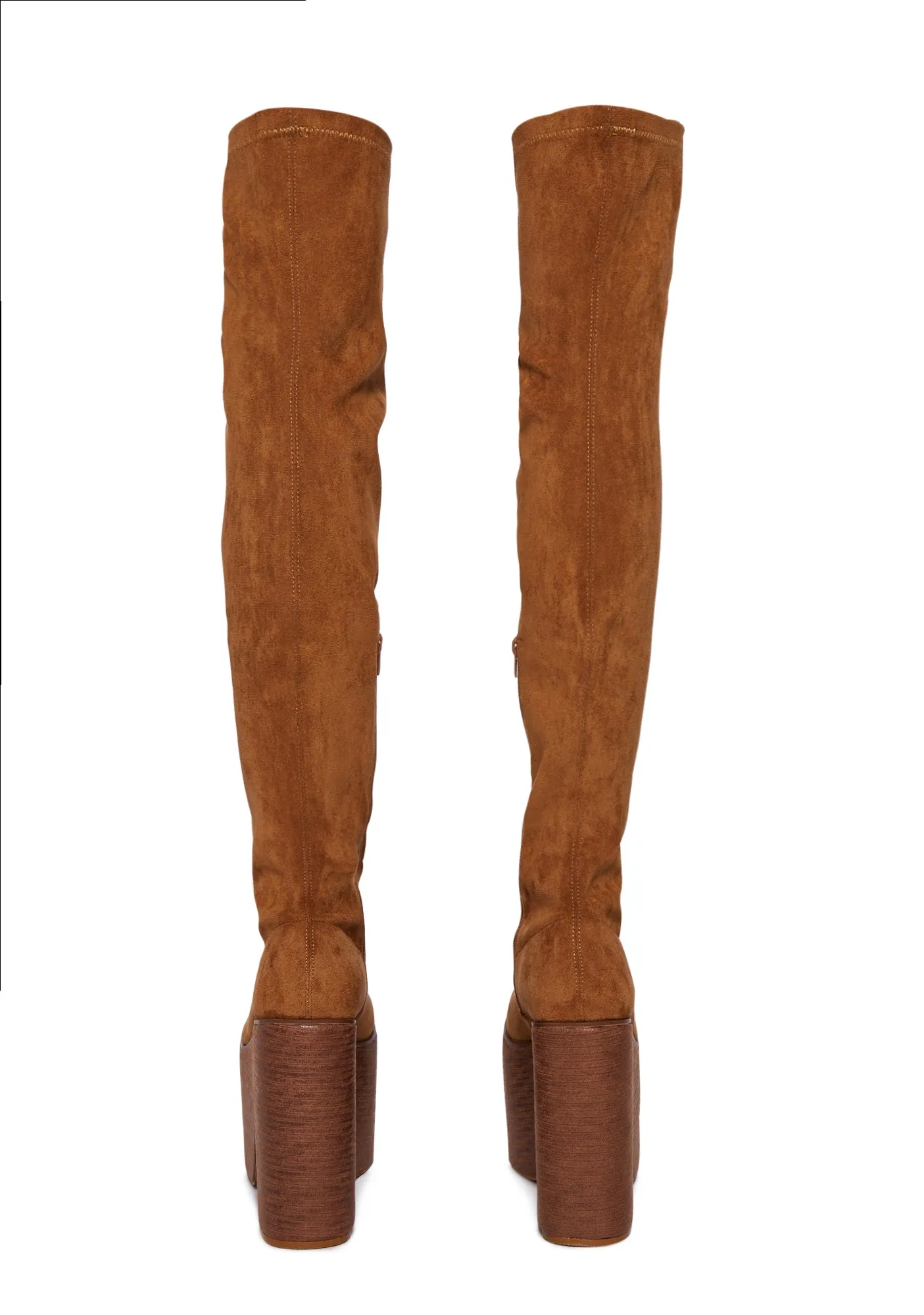 Galendo Platform Boots - Brown-
