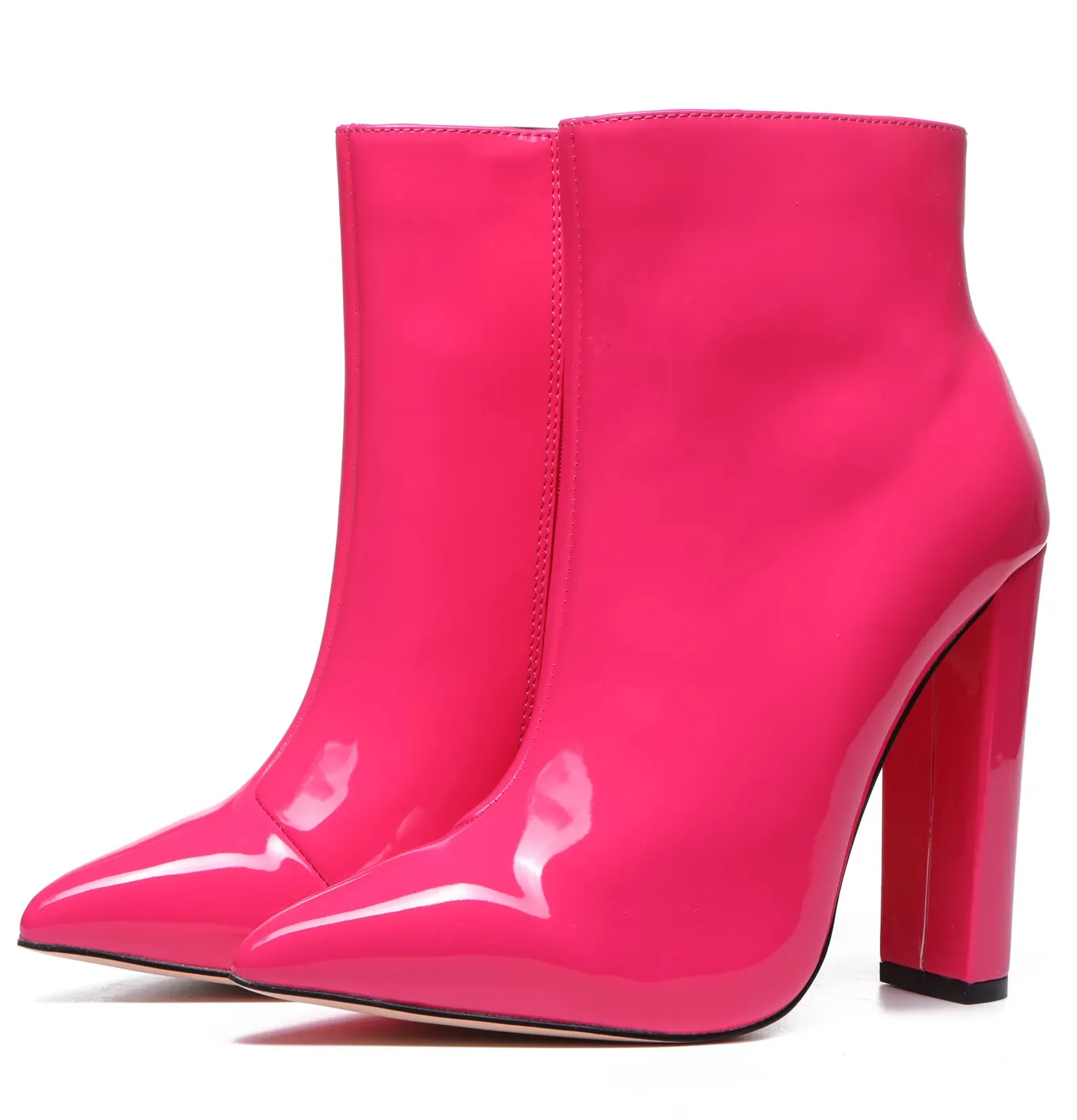 Giaro ALIA FUCHSIA SHINY ANKLE BOOTS