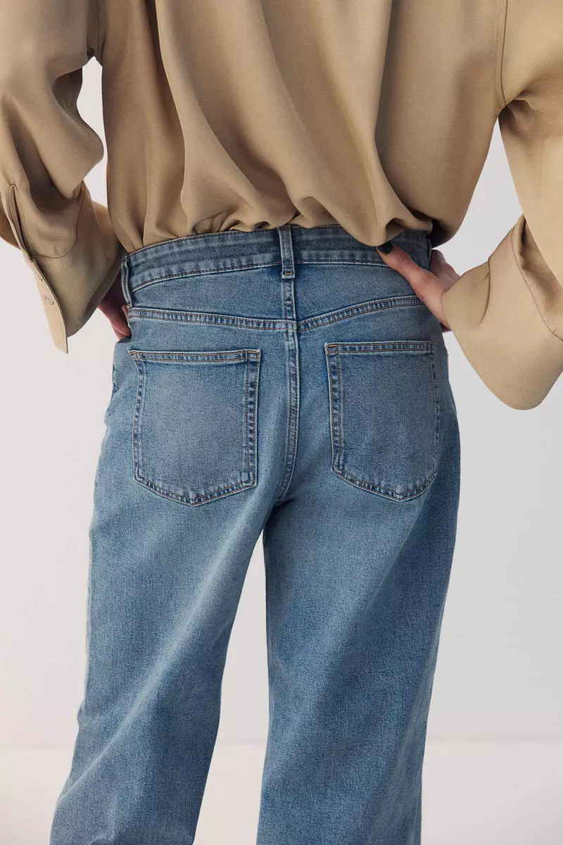 H&M Wide High Ankle Jeans