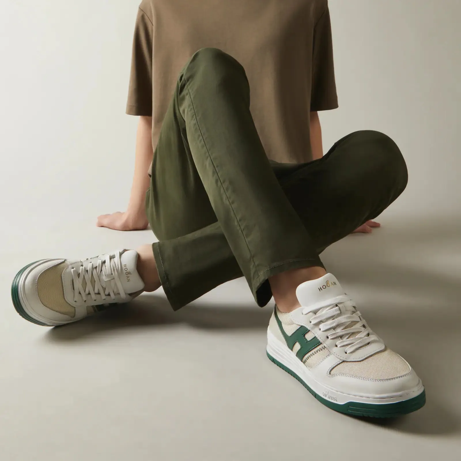 Hogan Sneakers H630 Bianco Verde