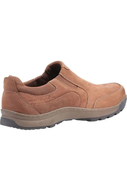 Hush Puppies Jasper slip on shoe in tan nubuck