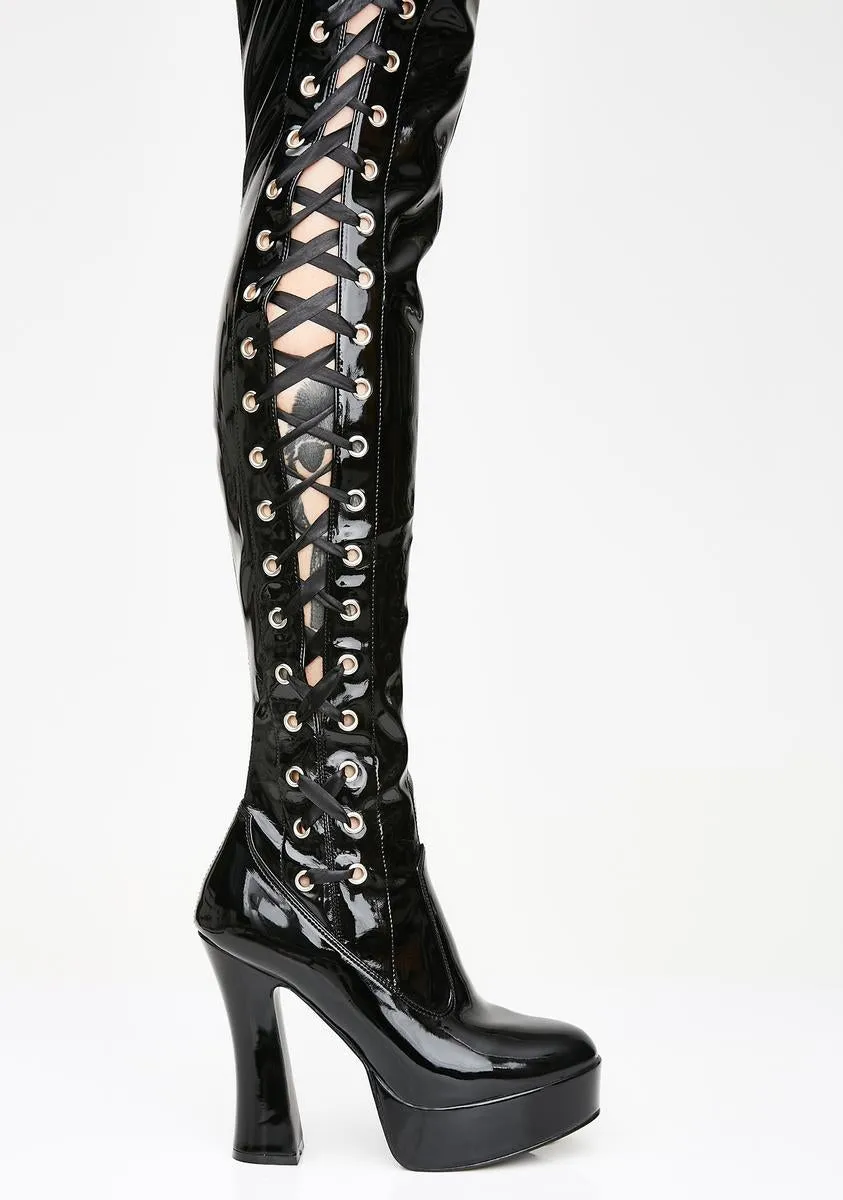 Immoral Tendencies Thigh High Boots-