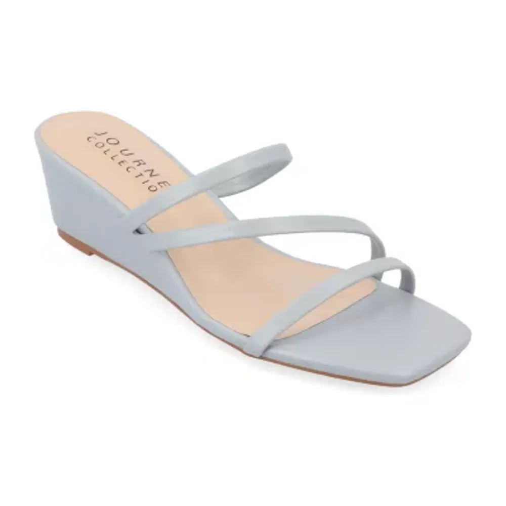 Journee Collection Womens Takarah Wedge Sandals