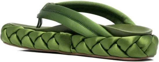 Le Silla Aiko satin sandals Green