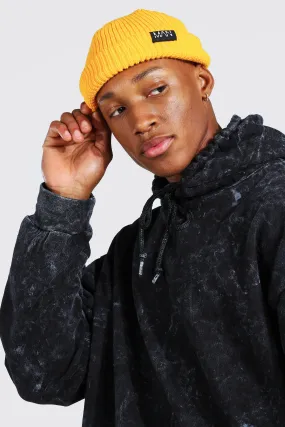 Man Tab Beanie | boohooMAN UK