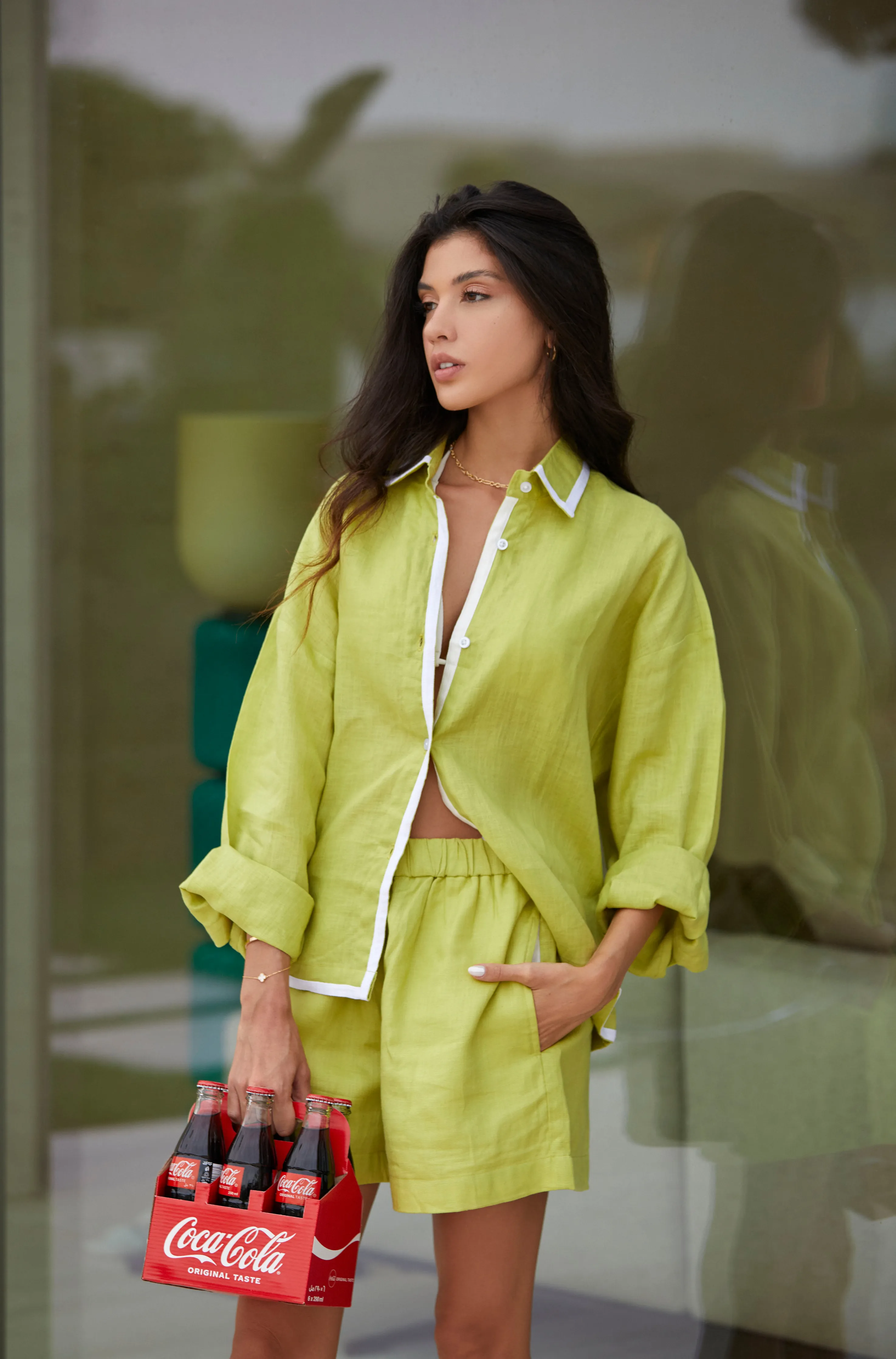 MILA LINEN SHORTS