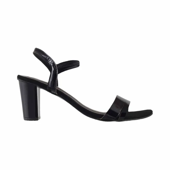 Mochi Women Black Party Sandals