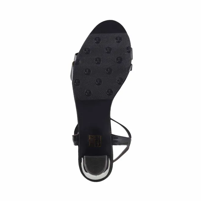 Mochi Women Black Party Sandals