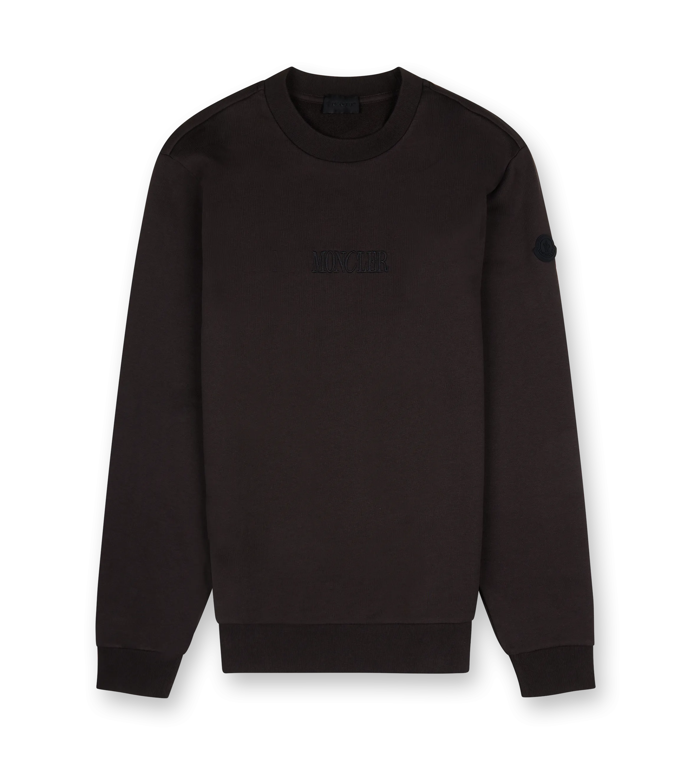 Moncler    Embroidered Sweatshirt Brown