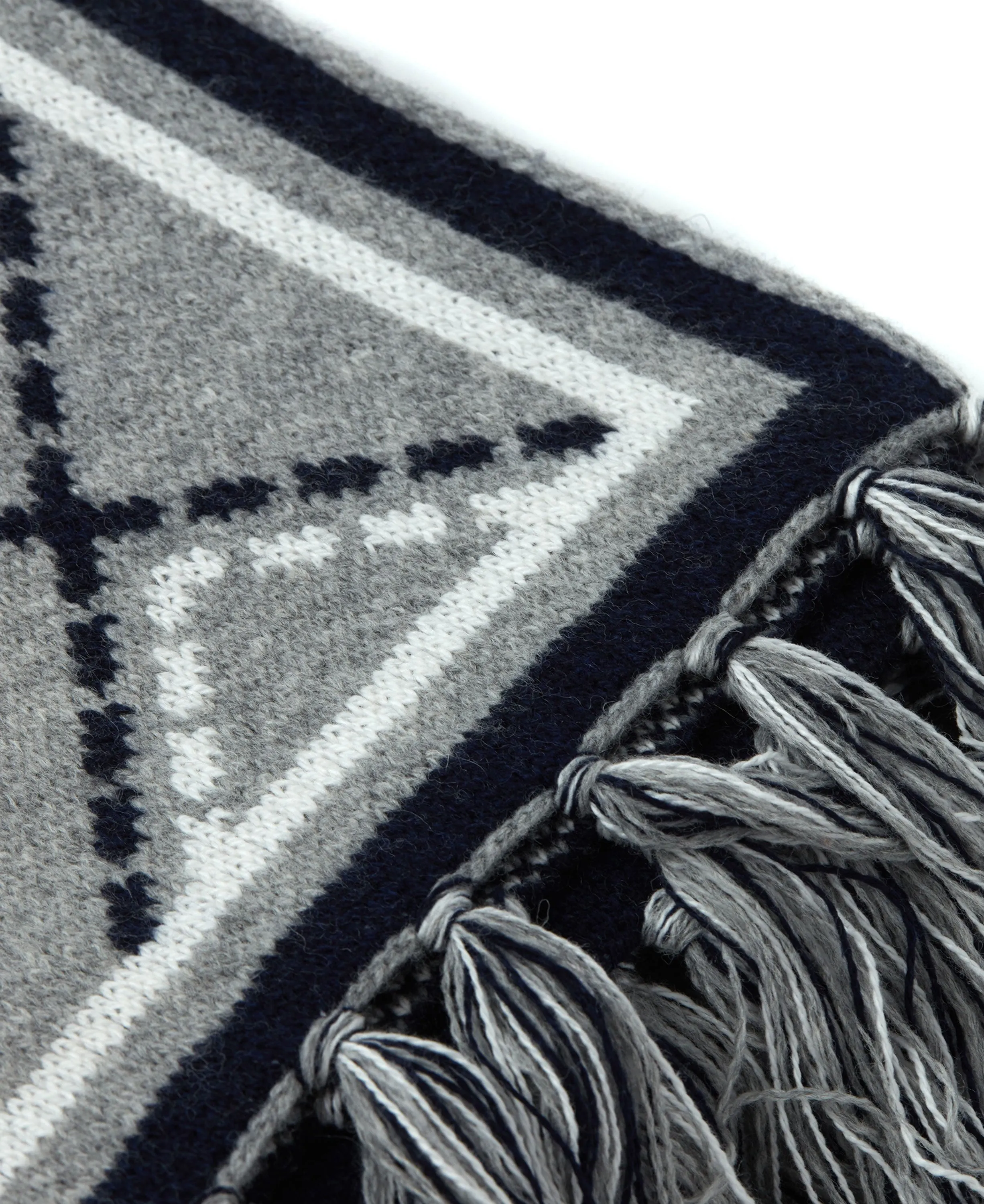 Monogram Scarf                             Grey Marl