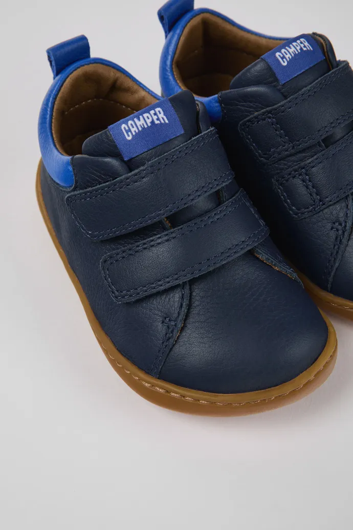 Peu Blue Leather Sneaker