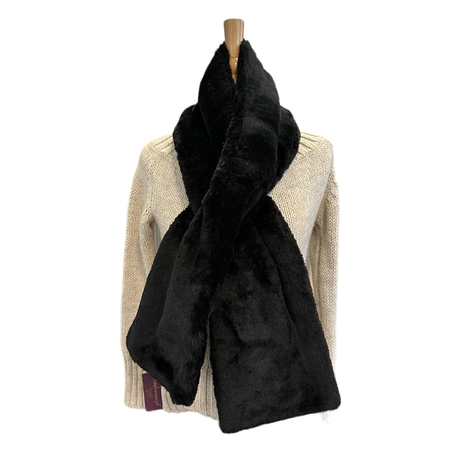 Pull Through Scarf Black