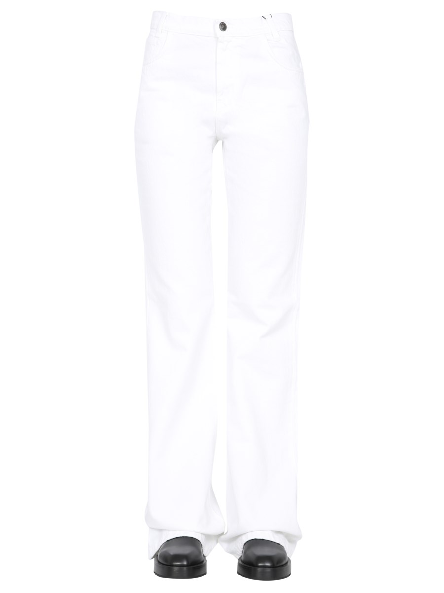 RAF SIMONS    COTTON DENIM FLARED JEANS