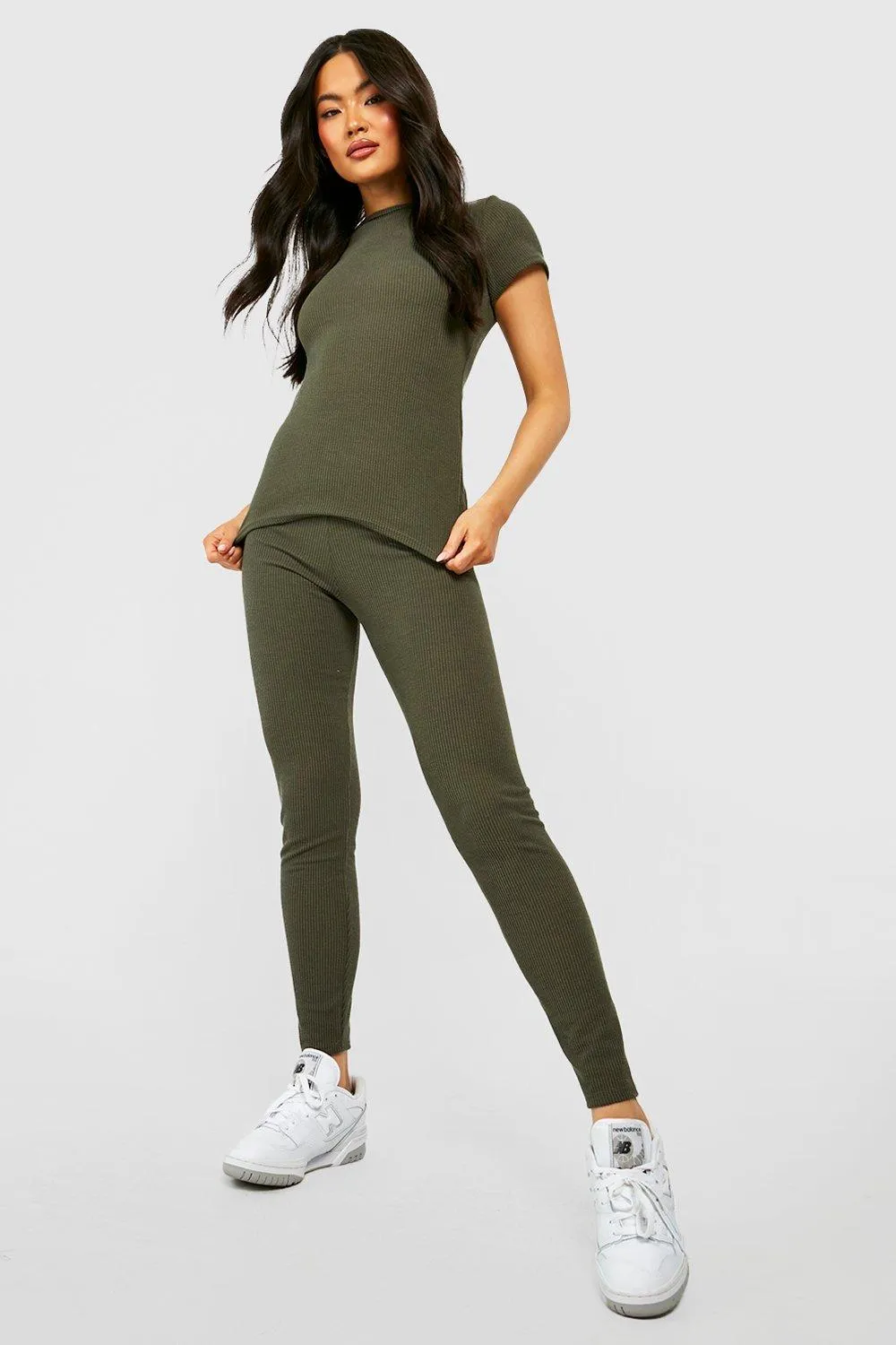 Ribbed High Waisted Leggings