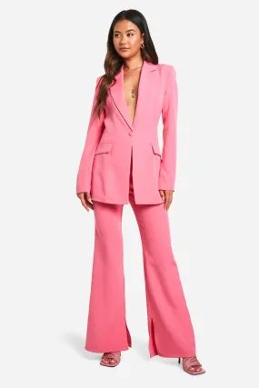 Split Ankle Fit & Flare Dress Pants