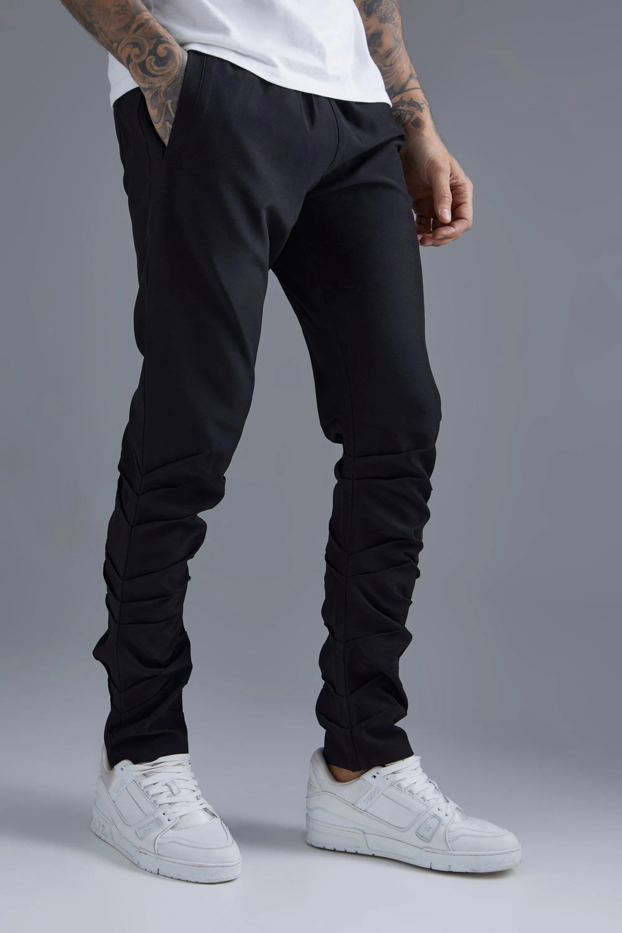 Stacked Leg Dress Pants