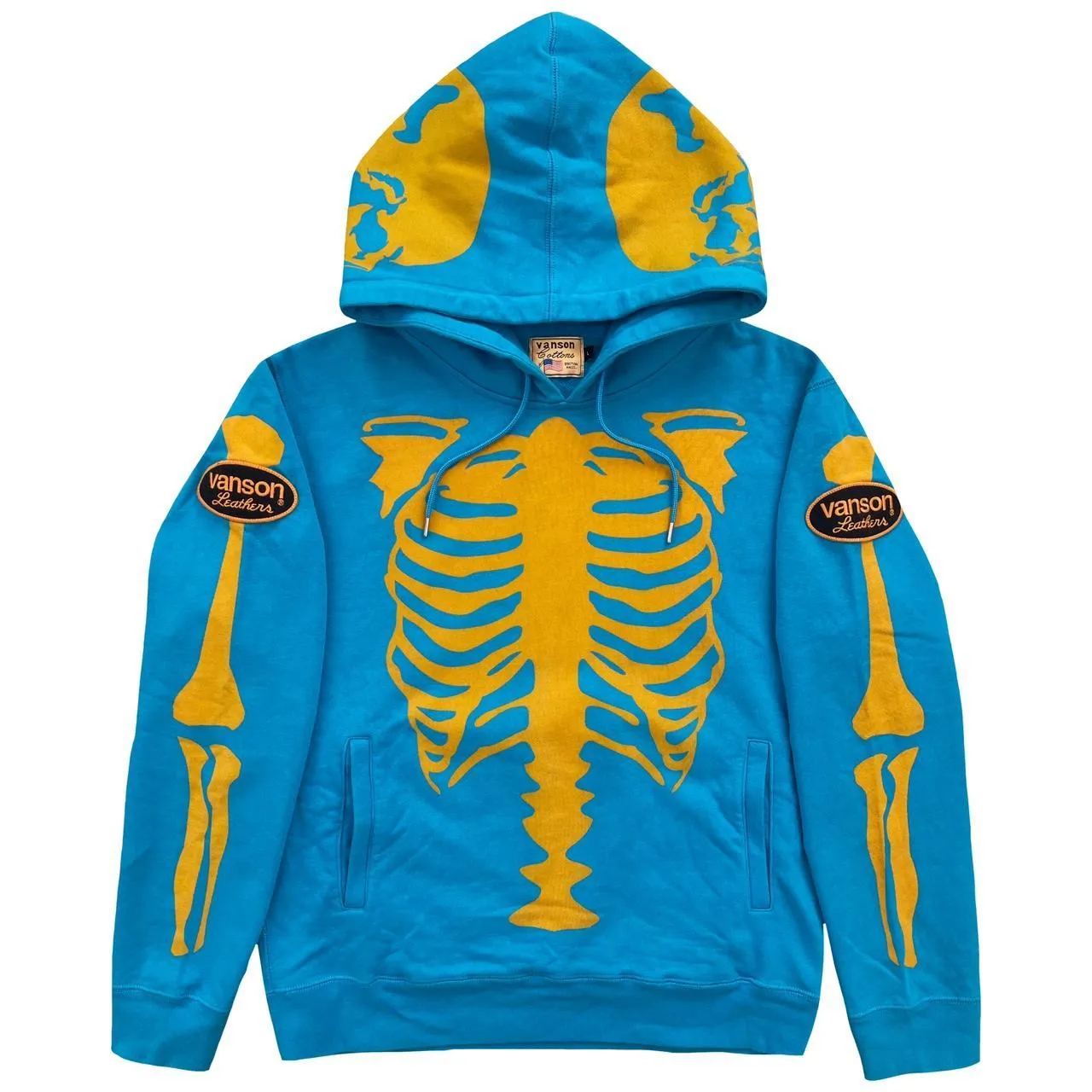 Vanson Leathers Skeleton Hoodie