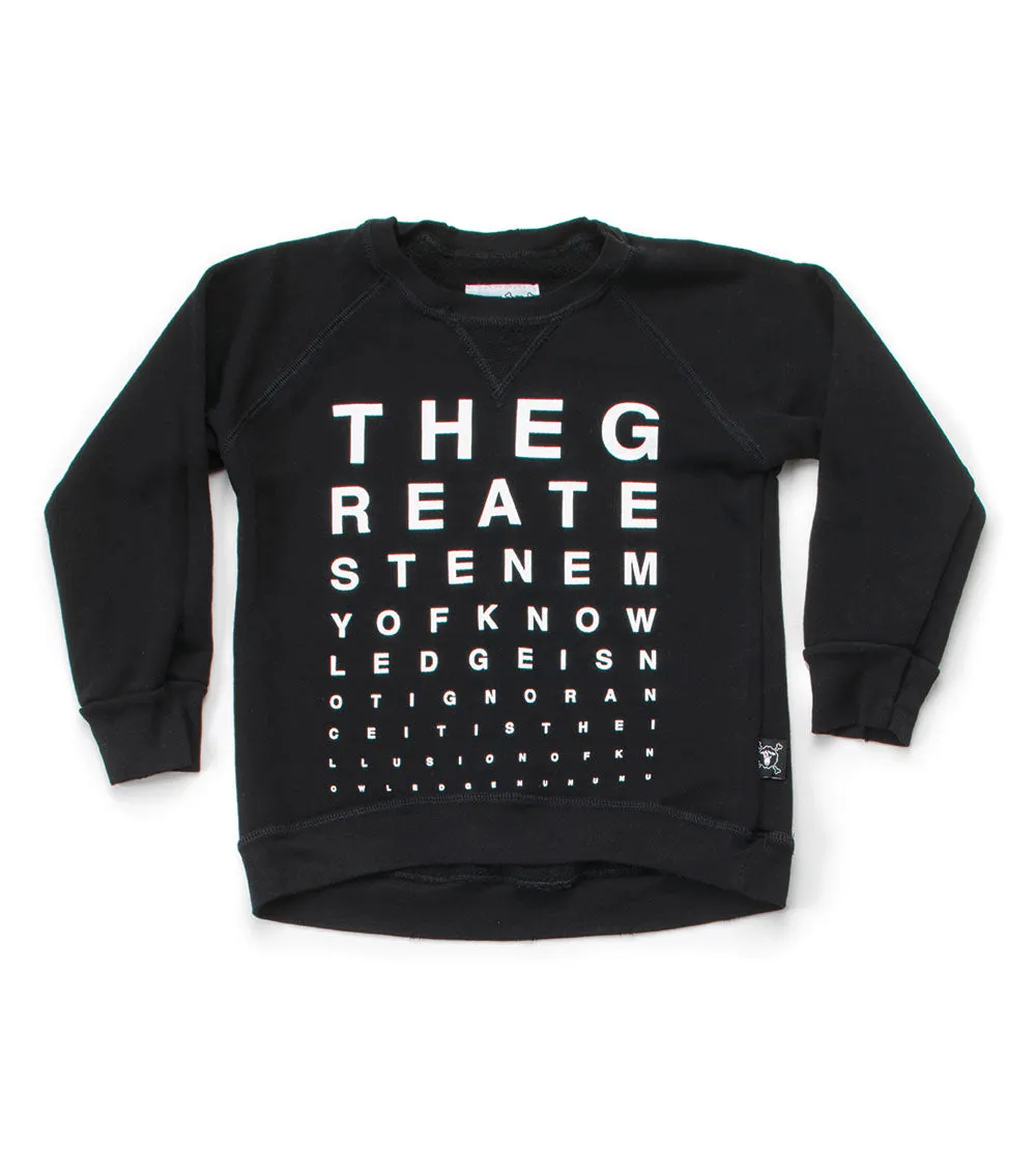 vision test sweatshirt
